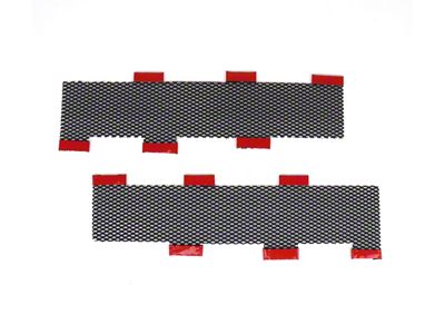 Rear Bumper Screens; Aluminum with Black Finish (97-04 Corvette C5)