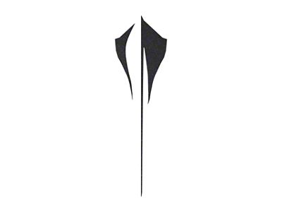 Rear Stingray Emblem Shadow Overlay Outline Decal (20-25 Corvette C8 Stingray)