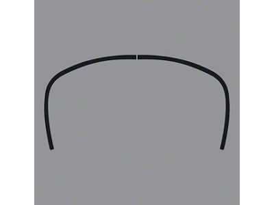Soft Top Deck Lid Protection Film; Smoke (98-04 Corvette C5)