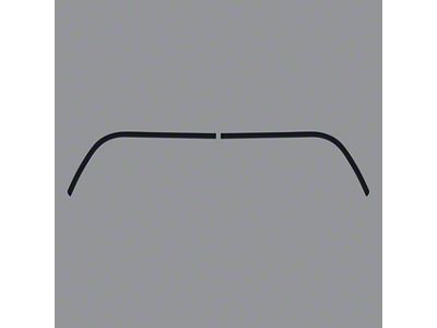 Soft Top Deck Lid Protection Film; Smoke (05-13 Corvette C6)