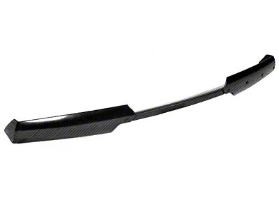 Stage 3 Wicker Bill Spoiler with Dark Smoked Center Insert; Gloss Hydro Carbon Fiber (14-19 Corvette C7)