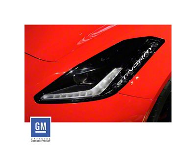 Stingray Script Headlight Vinyl Decals (14-19 Corvette C7)