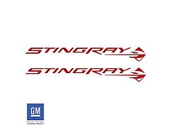 Stingray Script and Logo Mirror Vinyl Decals (14-19 Corvette C7)