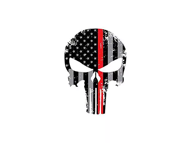 PUNISHER SKULL AMERICAN FLAG STICKER DECAL SNIPER MADE IN USA 7 - Foto 4