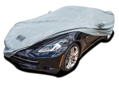 The Wall Outdoor/Indoor Car Cover; Gray (14-19 Corvette C7 Stingray)