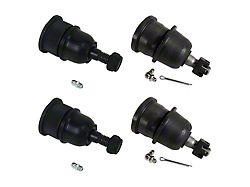 Upper and Lower Ball Joints; 4-Piece Set (97-13 Corvette C5 & C6)