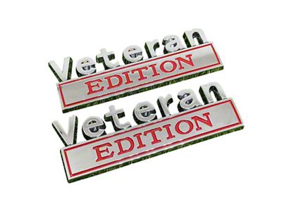Veteran Edition Emblem; Black/Silver (Universal; Some Adaptation May Be Required)