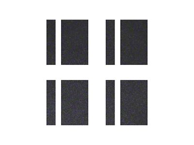 Vinyl Wheel Hash Mark Decals; Gloss Carbon Flash Metallic (97-25 Corvette C5, C6, C7 & C8)