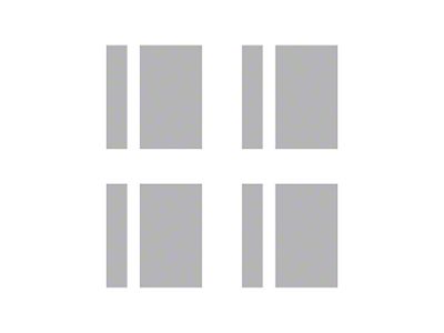 Vinyl Wheel Hash Mark Decals; Gloss Gray (97-25 Corvette C5, C6, C7 & C8)
