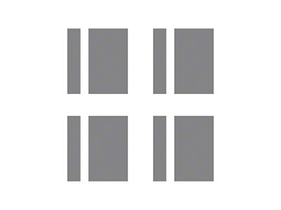 Vinyl Wheel Hash Mark Decals; Matte Gray (97-25 Corvette C5, C6, C7 & C8)