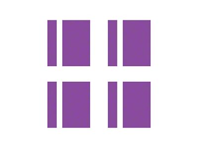 Vinyl Wheel Hash Mark Decals; Matte Purple (97-25 Corvette C5, C6, C7 & C8)