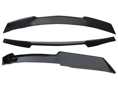 Wicker Bill Spoiler; Gloss Hydro Carbon Fiber (14-19 Corvette C7)