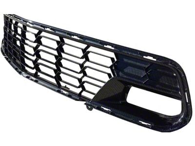 Z06 Style Grille; Gloss Hydro Carbon Fiber (14-19 Corvette C7, Excluding ZR1)