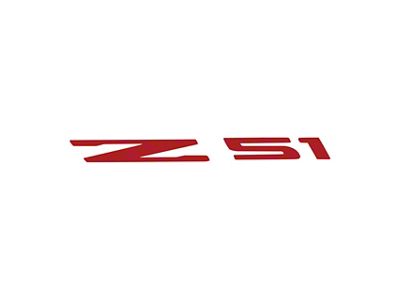 Z51 Logo Windshield Decal; Matte Black (14-19 Corvette C7)
