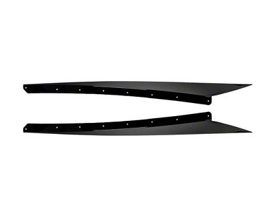 Z51 Style Add-On Side Skirts; Unpainted (20-25 Corvette C8 Stingray)