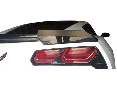 Z51 Style Wicker Bill Spoiler Subtle Upgrade; Dark Smoke Acrylic (14-19 Corvette C7)
