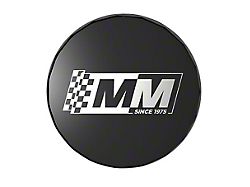 CA MM350/MM300 Wheel Center Cap; Black (79-04 Mustang)