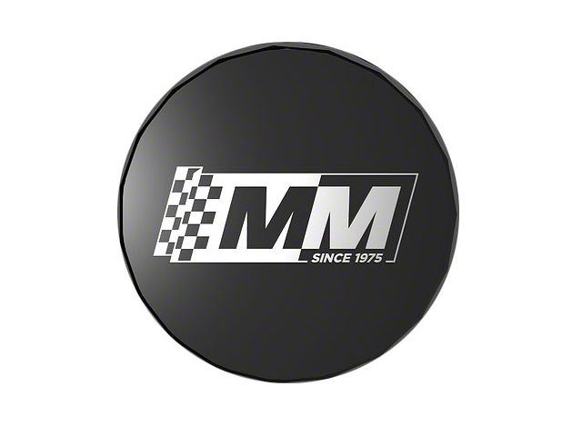 CA MM350/MM300 Wheel Center Cap; Black (79-04 Mustang)