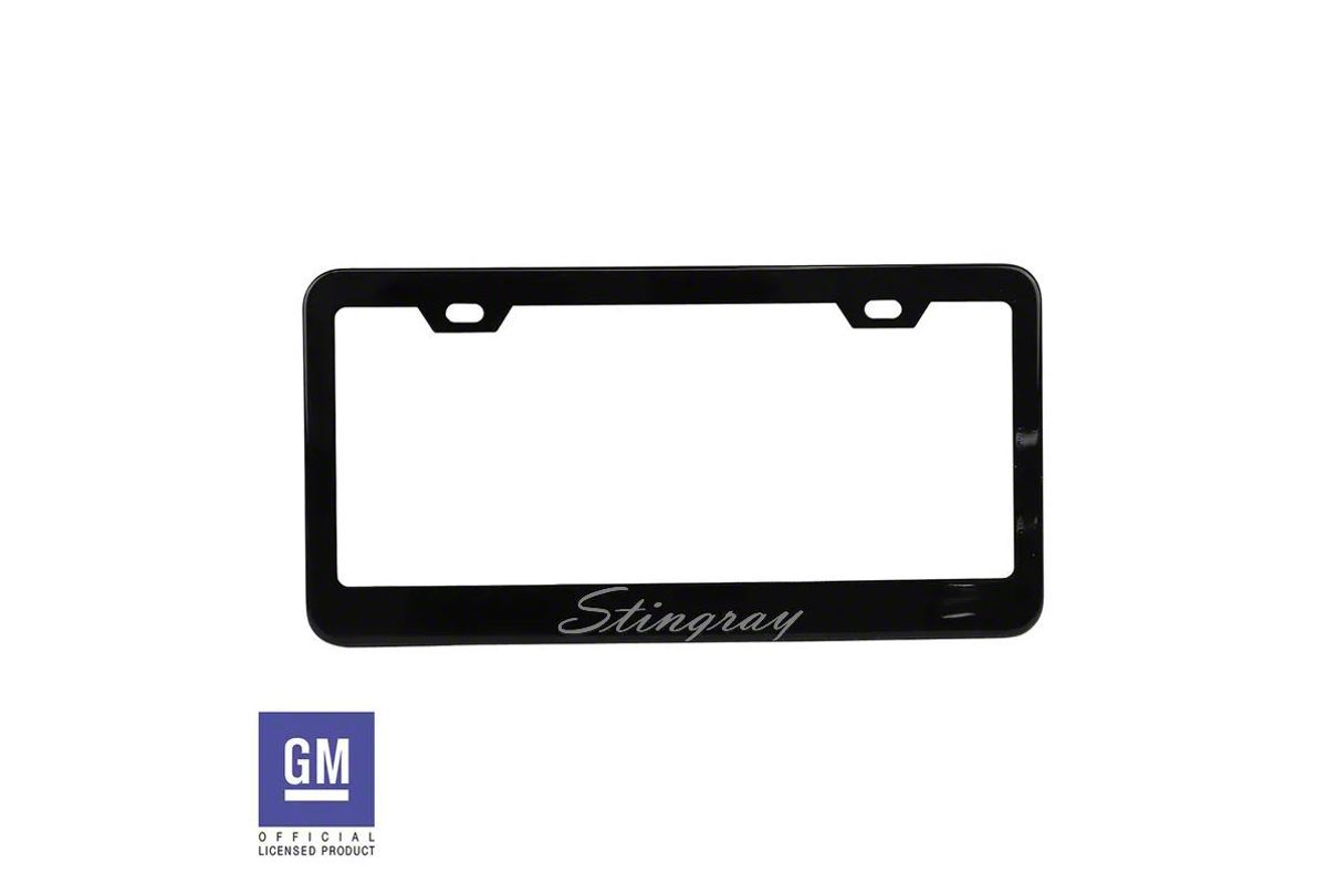 Louisiana State Black Metal Laser License Plate Frame - Set Of 2 LSU Frames