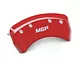 MGP Brake Caliper Covers; Red; Front and Rear (05-09 Mustang GT, V6)