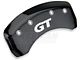 MGP Brake Caliper Covers with GT Logo; Black; Front and Rear (94-98 Mustang GT, V6)