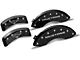MGP Brake Caliper Covers with Pony Logo; Black; Front and Rear (94-98 Mustang GT, V6)