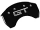 MGP Brake Caliper Covers with GT Logo; Black; Front and Rear (15-23 Mustang GT w/o Performance Pack)