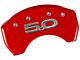 MGP Brake Caliper Covers with 5.0 Logo; Red; Front and Rear (15-23 Mustang GT w/o Performance Pack)