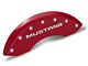 MGP Brake Caliper Covers with Pony Logo; Red; Front and Rear (94-98 Mustang GT, V6)