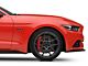 MGP Brake Caliper Covers with Tri-Bar Pony Logo; Red; Front and Rear (15-23 Mustang GT w/o Performance Pack)