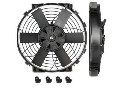 10-Inch Slimline Thermatic Electric Fan; 12-Volt (Universal; Some Adaptation May Be Required)