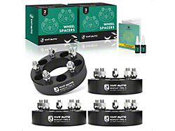 1.50-Inch 5-Lug Wheel Spacers; Black; Set of Four (93-02 Camaro)