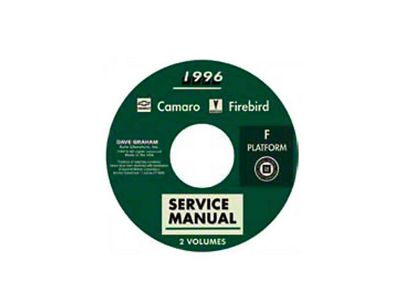 1996 Camaro Firebird F Platform Service Manual; 2 Volumes (CD-ROM)