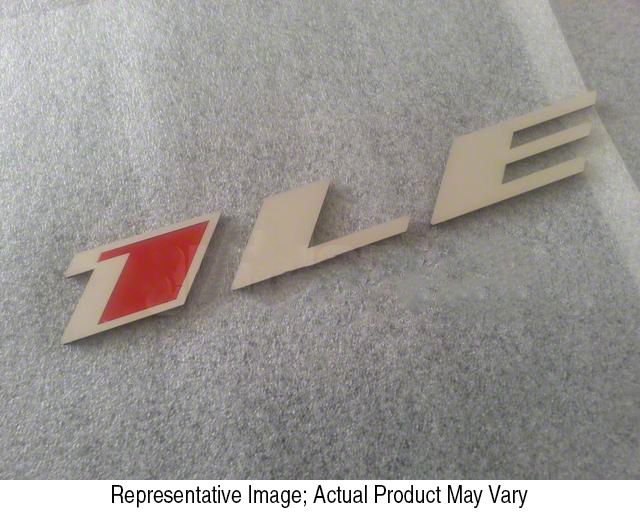 Camaro 1LE Emblem; Stainless Steel with Black Insert (1024 Camaro