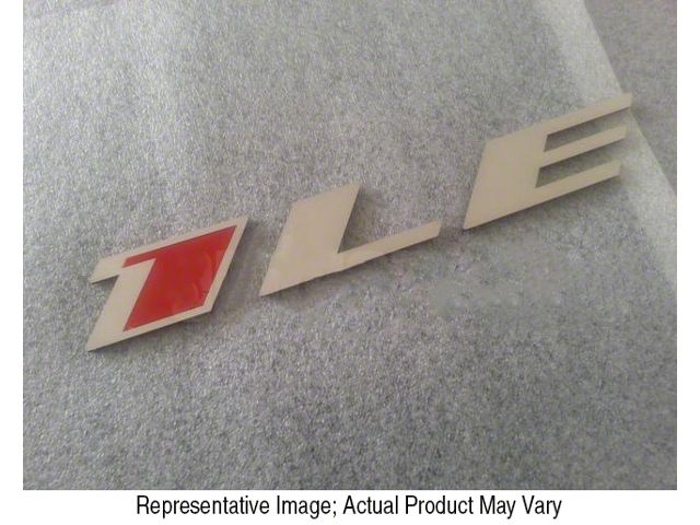 1LE Emblem; Stainless Steel with Black Insert (10-24 Camaro)