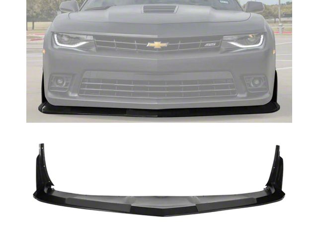 1LE Style Chin Spoiler with Splitter Winglets; Unpainted (14-15 Camaro SS)