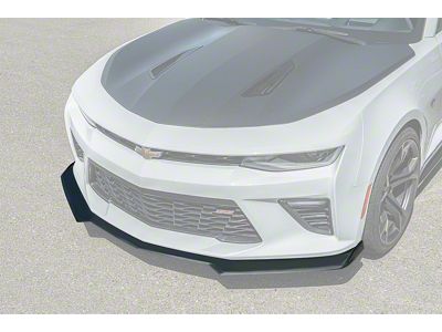 1LE Style Front Chin Splitter Lip; Primer Black (19-24 Camaro, Excluding ZL1)