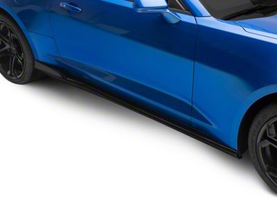 1LE Style Side Skirts; Gloss Black (16-24 Camaro)