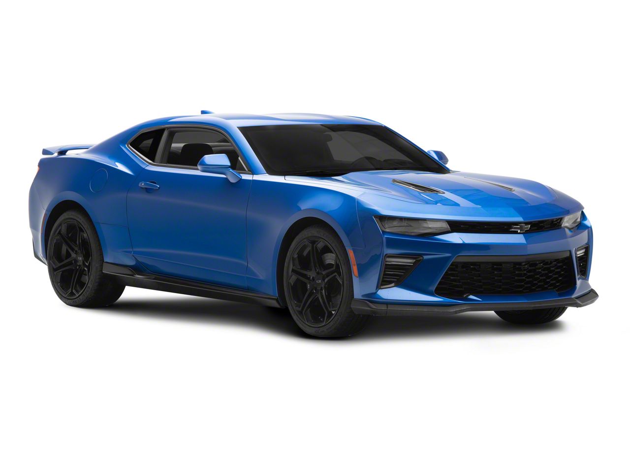 Glossy Black Front Bumper Lip & Side Skirt – 1LE Style – 2016-2024 Chevy Camaro