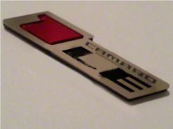 1LE ZR1 Style Emblem; Stainless Steel/Arcylic/Black (10-23 Camaro)