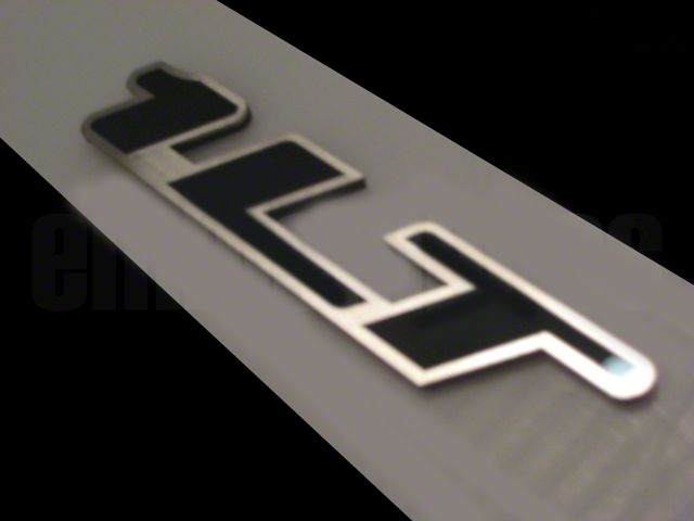 1LT Emblem; Black Stainless Steel/Onyx Etched (10-24 Camaro)