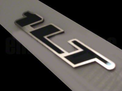 1LT Emblem; Black Stainless Steel/Onyx Etched (10-23 Camaro)