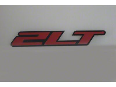 2LT Emblem; Black Stainless Steel/Onyx Etched with Red Insert (10-23 Camaro)