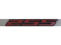 2SS Emblem; Black Stainless Steel/Onyx Etched with Red Insert (10-23 Camaro)