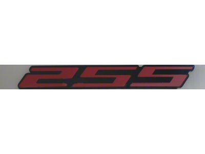 2SS Emblem; Black Stainless Steel/Onyx Etched with Red Insert (10-23 Camaro)