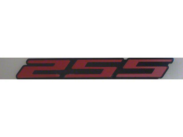 2SS Emblem; Black Stainless Steel/Onyx Etched with Red Insert (10-24 Camaro)