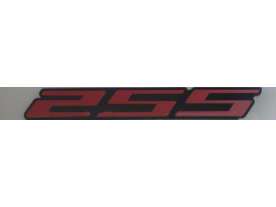 2SS Emblem; Black Stainless Steel/Onyx Etched with Red Insert (10-23 Camaro)