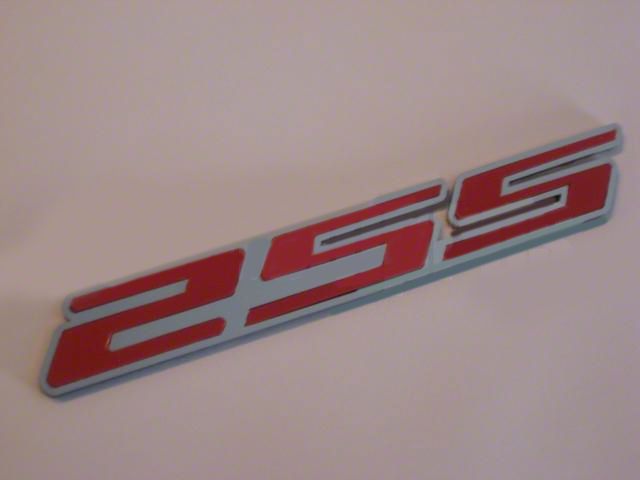 2SS Emblem; Stainless Steel with Red Insert (10-24 Camaro)
