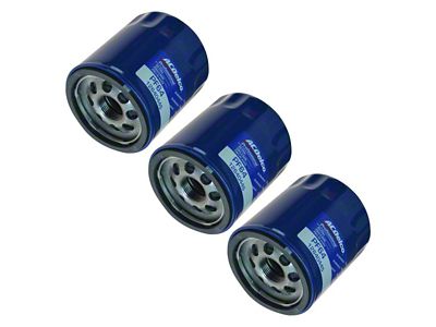 Engine Oil Filter; 3-Piece Set (16-17 Camaro)