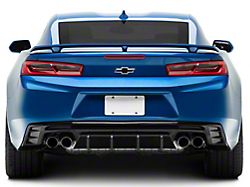 3-Piece Rear Diffuser; Gloss Black (16-24 Camaro, Excluding ZL1)